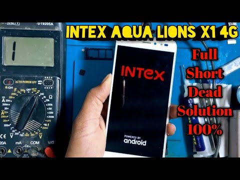 Intex Aqua Lions  x1 4G dead solution 100% - no power on fix | full short dead solution
