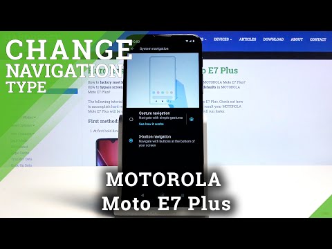 How to Find Navigation Settings in Motorola Moto E7 Plus - Change Navigation Type