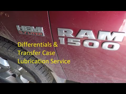 4th Gen RAM 1500 Differentials and Transfer Case lube service