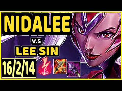 ALBETRAYBER (NIDALEE) vs LEE SIN - QUADRAKILL 16/2/14 KDA JUNGLE GAMEPLAY - EUW Ranked GRANDMASTER