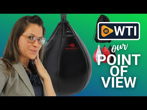 Boxing Speed Bag - PU Leather Speed Bags for Boxing - Pear Boxing Speedbags for Boxing - PU Leather Speedbag Boxing Set with Carry Bag - MMA Training Speedball Reflex Ball Boxing Equipment Sp - WTI product video review