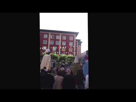 Fiesta in eibar spain