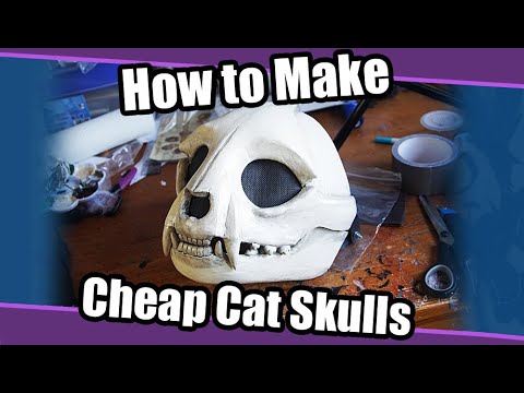 How To Make A Cat Skull For Fursuit & Cosplay + Template/Pattern | Fursuit  Tutorial