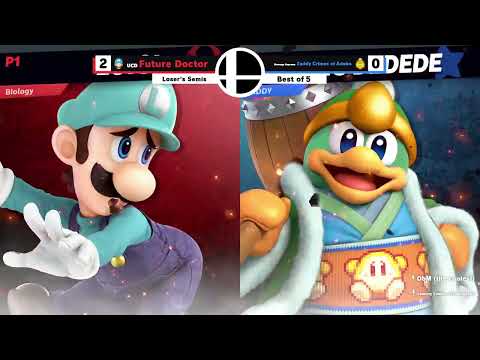 Highlight: Smash at UC Davis #17: Loser's Semi-Finals - Future Doctor (Luigi) vs. Zaddy (King DDD)