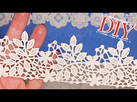 How to make flexible lace decor in silicone molds for Christmas ornaments