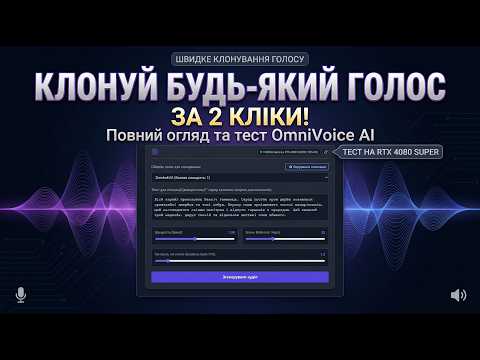 Клонування голосу за 2 кліки вдома | Omni Voice AI