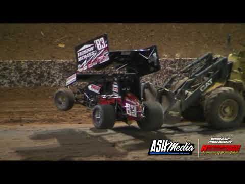 Sprintcars: Bryan Mann Rollover - Archerfield Speedway
