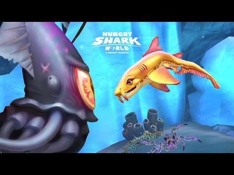 NURSE SHARK DEFEAT COLOSSAL SQUID BOSS! - Hungry Shark World