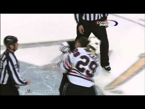 Bryan Bickell vs Jamie McGinn Feb 10, 2012