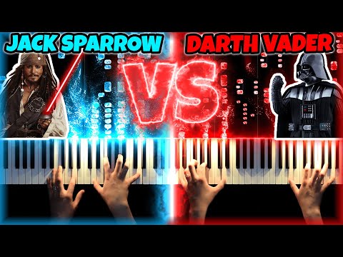 Pirates Of The Caribbean vs Star Wars [Epic Piano Battle]
