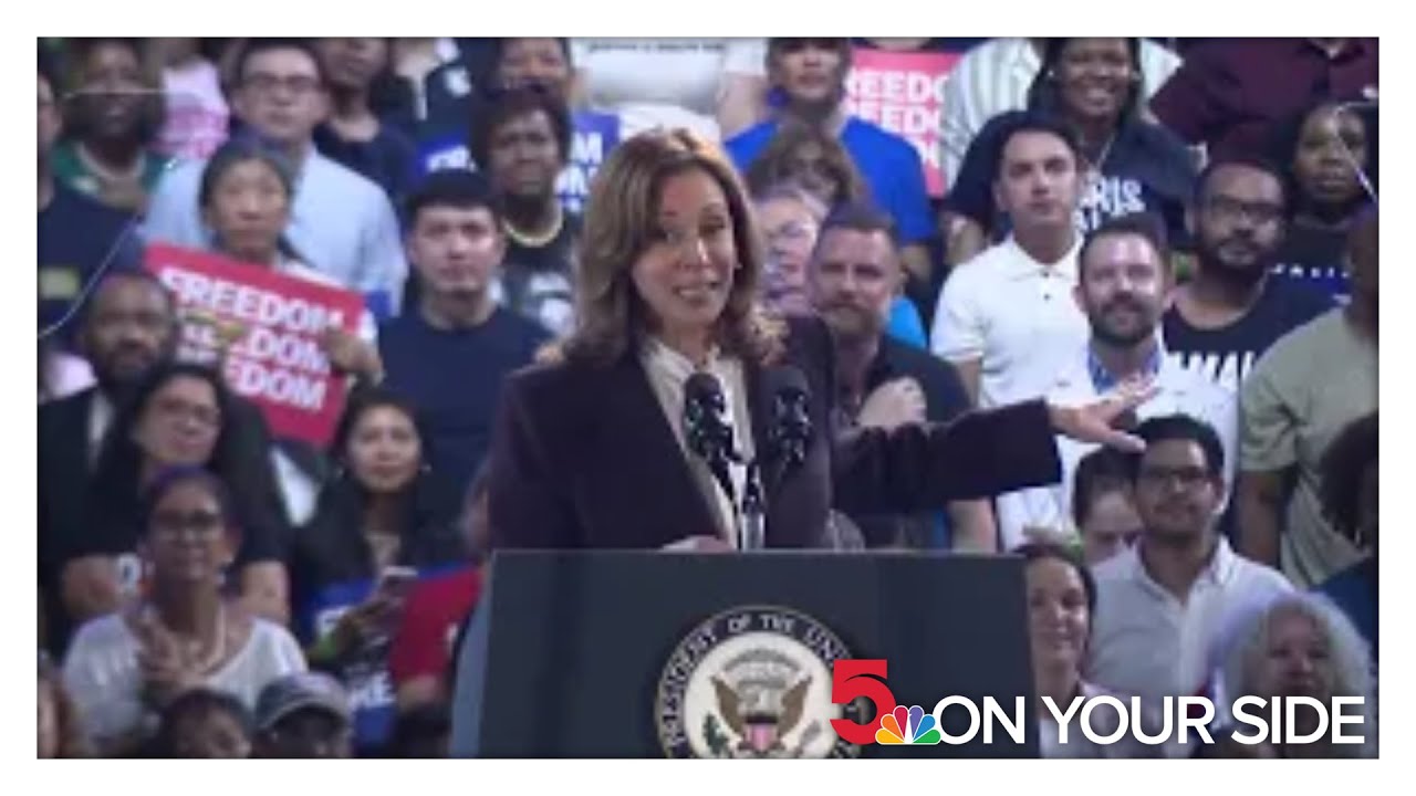 Beyonce introduces Kamala Harris at Texas rally