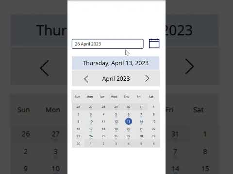 Custom Date Picker Control in Power Apps | #sbPowerDev