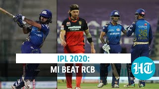 IPL 2020: Mumbai Indians beat Royal Challengers Bangalore by 5 wickets