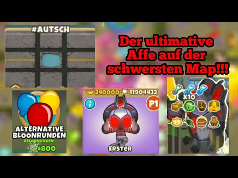 Der beste Affe auf der schwersten Map !! Bloons TD 6
