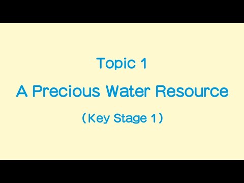 Junior Primary : Topic 1 "A Precious Water Resource"