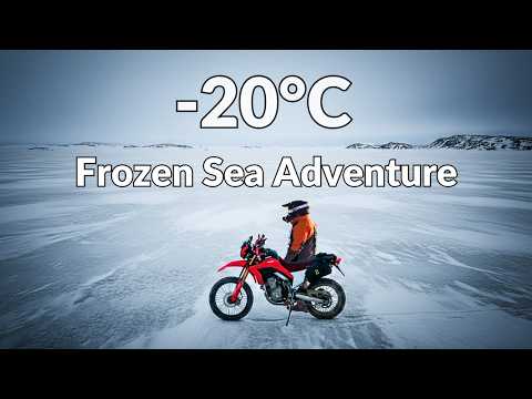 Winter Adventure: Island Hopping by Enduro Bike on Solid Ice