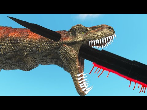 Deadly Spike Trap vs Mecha Units and Animals ( Workshop units ) - Animal Revolt Battle Simulator