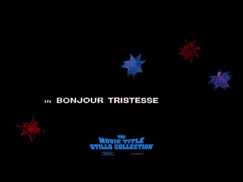 Saul Bass: Bonjour Tristesse (1958) title sequence