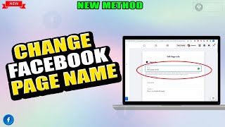 How to change facebook page name on Laptop/PC 2024 | Change your Facebook Page