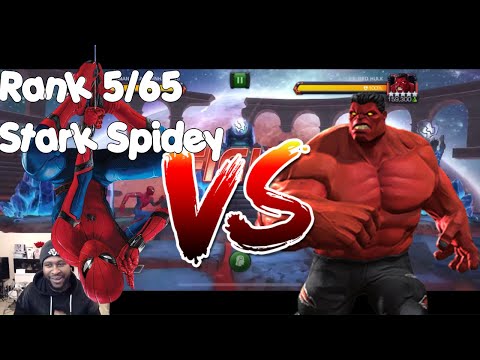 5 Star Rank 5 Stark Spidey Vs Red Hulk l  Marvel Contest Of Champions