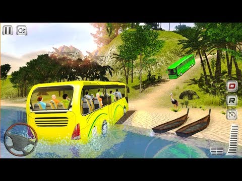 Hill Coach Driver Game - OffRoad Transit Bus Simulator - Android iOS Gameplay