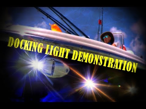 1400 Lumen TecNiq Docking Light Demonstrates How Bright these lights are/Scout 16ft Sportfish