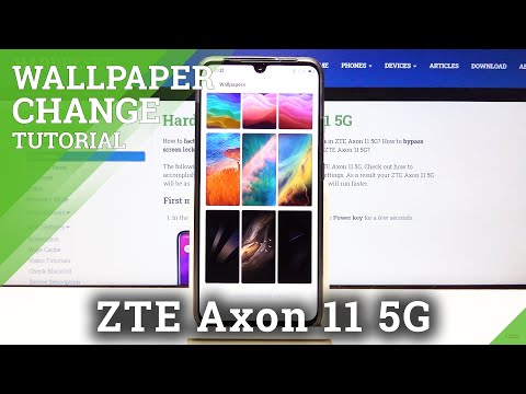 How to Change Wallpaper in ZTE Axon 11 5G - Desktop Update