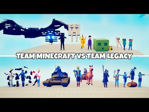 TEAM MINECRAFT vs TEAM LEGACY | TABS Totally Accurate Battle Simulator Gameplay