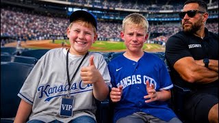 Sitting in the most EXCLUSIVE seat in Royals stadium 