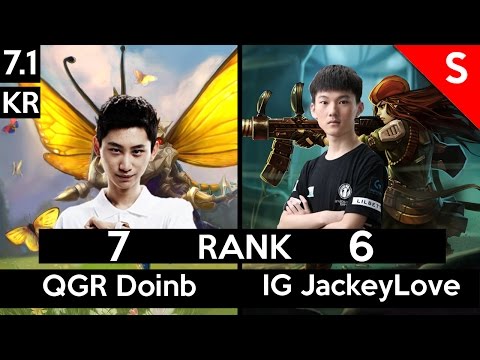 7.1 QGR Doinb (Kog'maw) vs JackeyLove (Caitlyn)