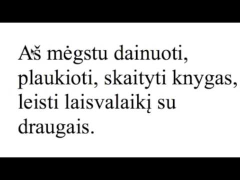 Lithuanian language lesson for beginners