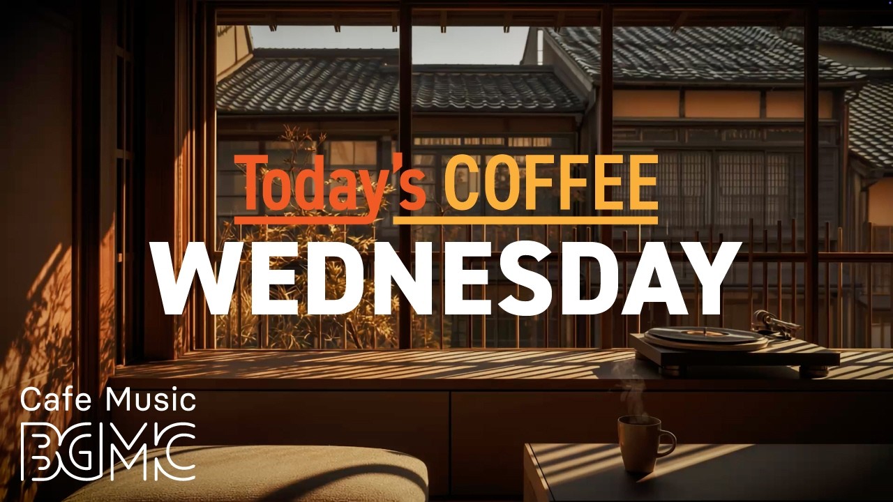 Cafe Music LIVE | Today's COFFEE WEDNESDAY: Sunlit Autumn Window Jazz for Study