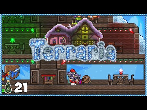 Terraria 1.3.5 Christmas Let's Play - Day 21 FROZEN WINGS, FROZEN SUMMON!