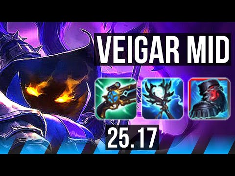 VEIGAR vs MEL (MID) | Legendary, 17/5/9, 43k DMG | EUW Master | 25.17