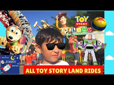 TOY STORY LAND AT Hollywood Studios  SLINKY DOG DASH RIDE Video