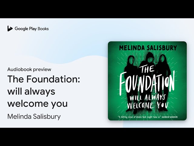 Vídeo relacionado con The Foundation: A gripping tech thriller from Melinda Salisbury (Dyslexia-friendly)