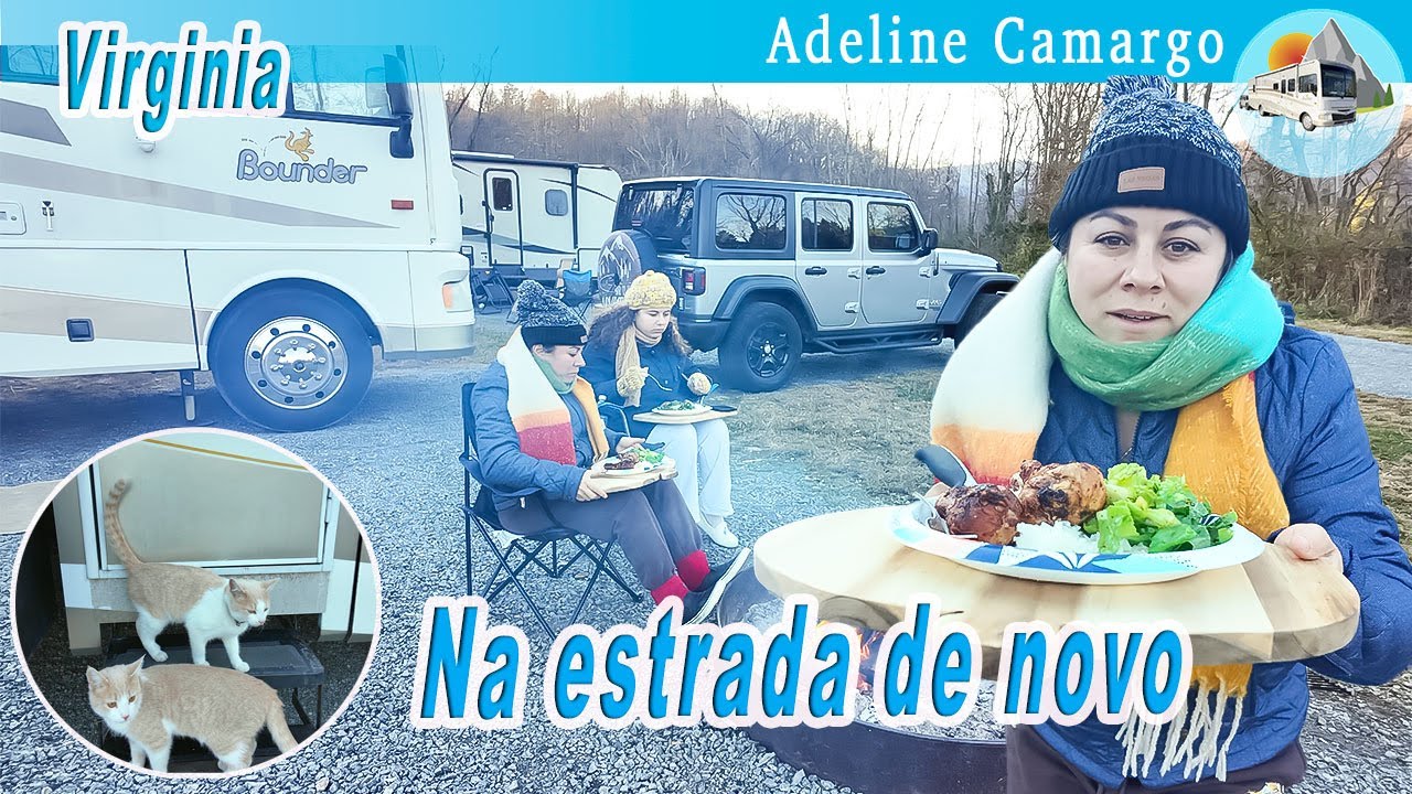 De volta à estrada, tivemos uma surpresa inesperada no camping