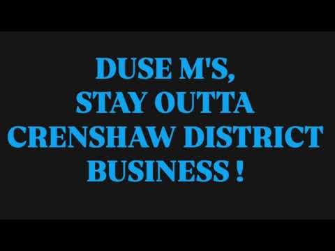 Con Artist #DuseMs, Wizard of Oz, your services are No longer needed. Stay Outta #Crenshaw Business 