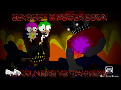 ROMAIN WORLD/LINCOLN.EXE VS TIMMY.EXE ( GENOCIDE x POWER DOWN )FRIDAY NIGHT FUNKIN - SONG ANIMATION