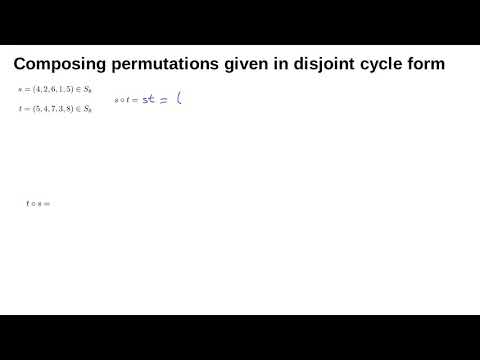 MATH0005 L17b: composing permutations given in cycle form