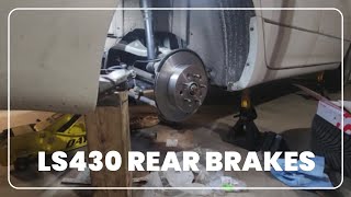 Lexus LS430 Rear Brake Replacement (rotors and pads)