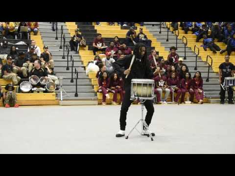 TW Andrews HS (Christian Simmons) Snare Solo @ Highland Springs 2017