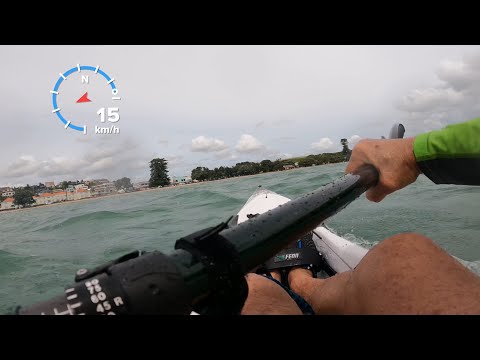 Rough sea! Nick paddling the Fenn Bluefin S surfski! Part 1