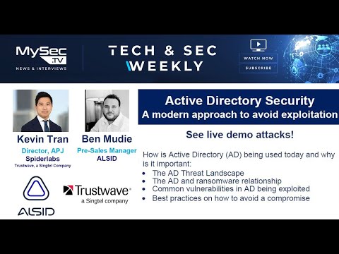Active Directory Security with ALSID and Trustwave