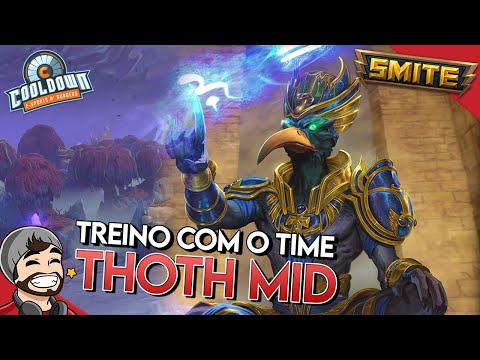 TREINO COM O TIME - THOTH MID - Scrim Conquista - ⚡ Smite BR