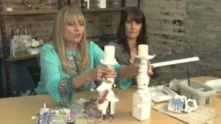 Cómo aplicar pegamento y servilletas (Decoupage)