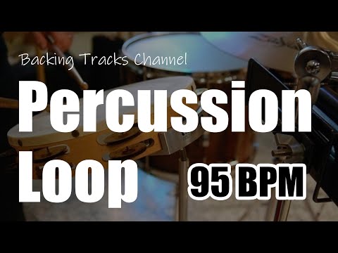 Percussion Loop 95 bpm - Latin Beat - Congas and Woodblock