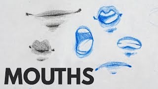 How to Draw Mouths & Lips - Tutorial