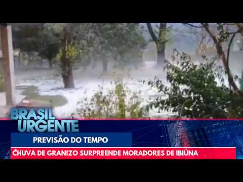 Chuva de granizo atinge região de Ibiúna, no interior de SP | Brasil Urgente