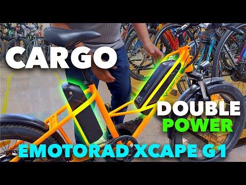 Cargo Electric Cycle 120km😱 Range Double Power Battery😎 EMotorad Xcape G1